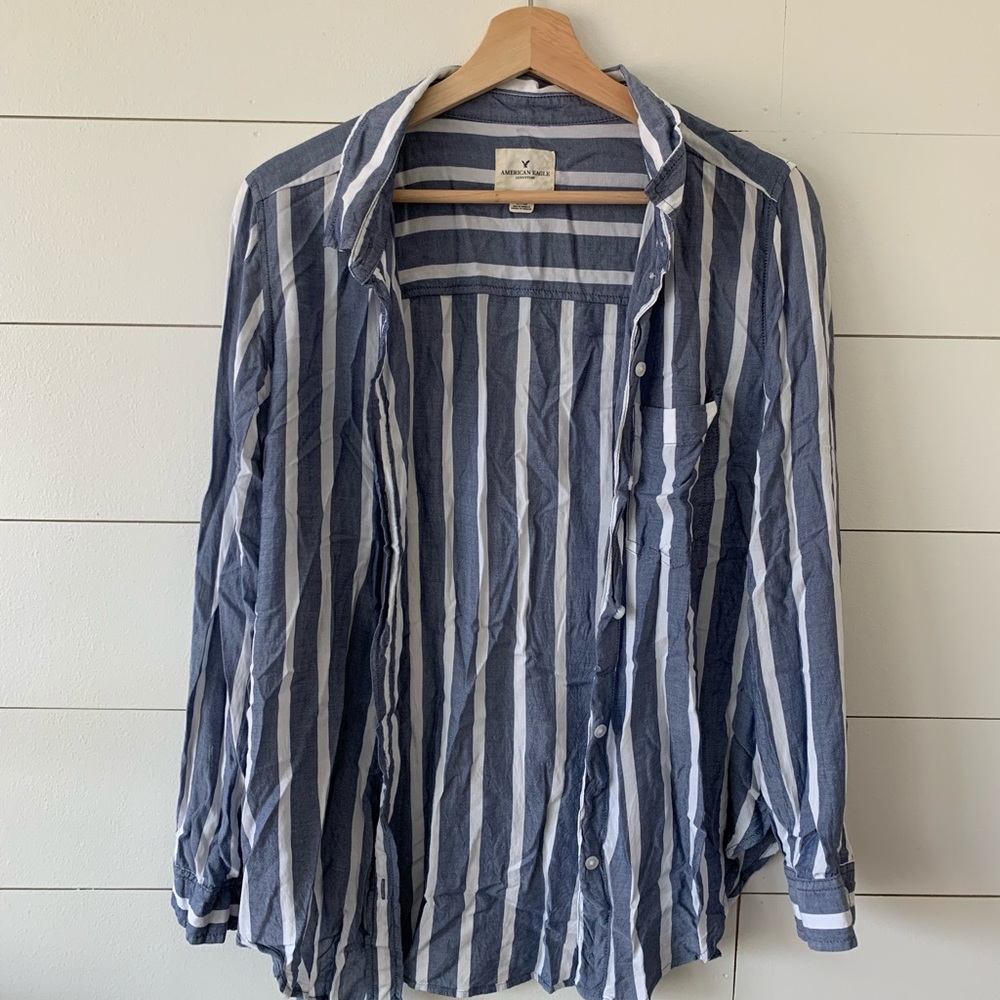 American Eagle oversized fit button down